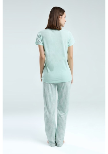 Pierre Cardin Kadın Yeşil Pijama Takımı Yeşil