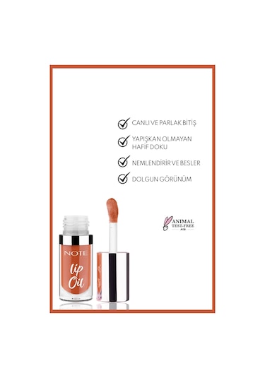 Note Cosmetics Lip Oil Nemlendirici Ve Parlatıcı Dudak Bakım Yag I - 50 Creamy Caramel - Kahverengi Caramel