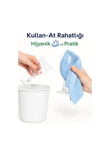 6 Lı Lohusa Bardağı Şeffaf Ayaklı Plastik Bardak Söz Nişan Mevlüt Sunum