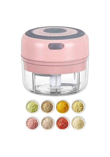 Elektrikli Mini Sarımsak Kıyma Makinesi, 100ml Usb Sebze Soğan Do Çok Renkli