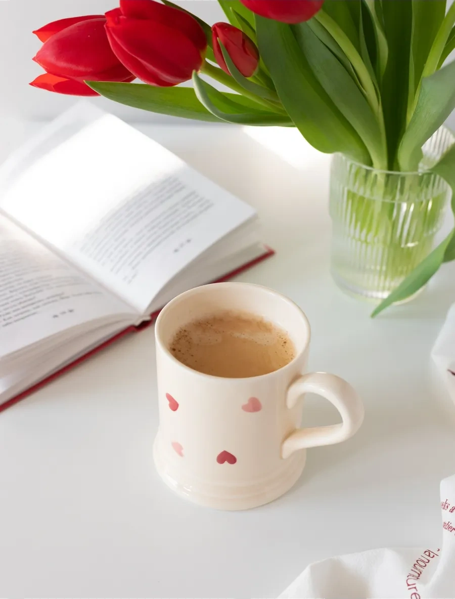 Perex Seramik Çay Bardağı, Kalpli, 400 Ml 317994685 Sütlü