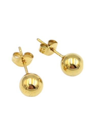 Çelik 7 Mm Düz Top Küpe 001