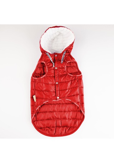 Pawstar Kırmızı Railway Anorak Yelek Köpek Yeleği
