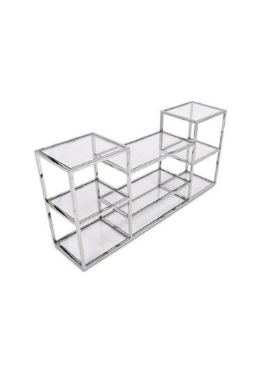 Janet Paslanmaz Metal Dresuar Gümüş