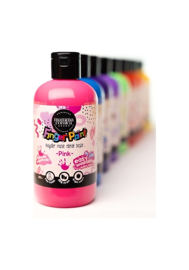 Mammacomica Dough Yıkanabilir Parmak Boyası - Pink 250ml