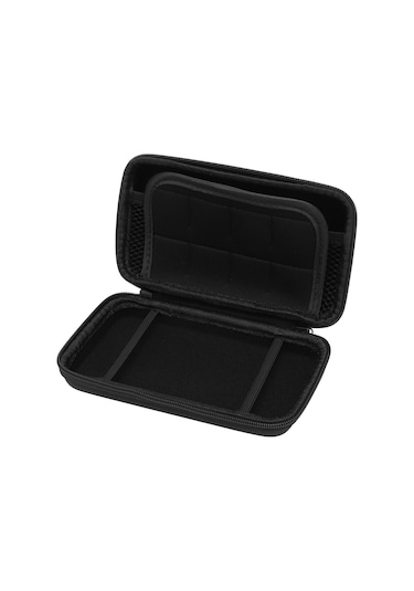 Kangvka New 2ds Xl/2ds Ll Ve 3ds İçin Taşınabilir Korumalı Kılıf - 8 Oyun Kartı Yeri Ve Çanta Bölmesi, Su Geçirmez Pu Ve Eva Malzeme - Gümüş