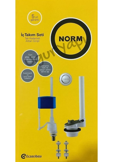 Norm Basmalı Rezervuar İç Takımı 330-1410 Beyaz