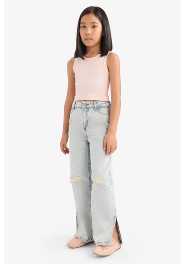 Defacto Kız Çocuk Bisiklet Yaka Atlet D9097a825hspn447 Pembe