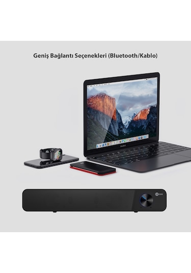 Lecoo DS111 Bluetooth + Kablolu 6W Masaüstü Taşınabilir Soundbar Hoparlör