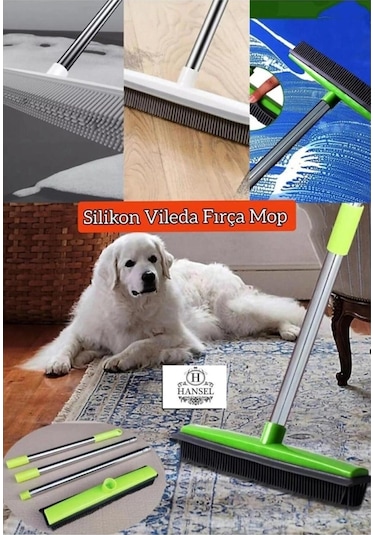 Kauçuk Zemin Çekpas Fırça Mop