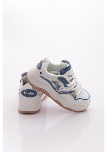 Benetton Bni-12157 Kadın Sneaker Ayakkabı Beyaz Bebe Mavi Benetton Bni-12157 Kadın Sneaker Ayakkabı Beyaz Bebe Mavi