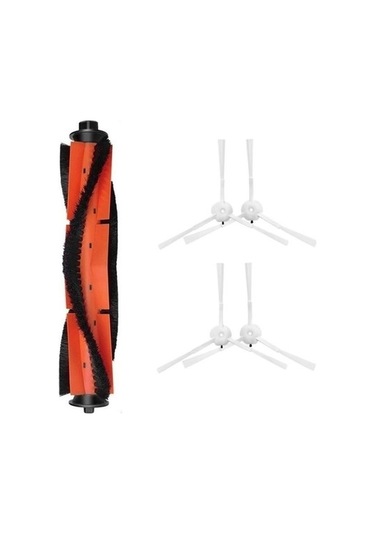 Roidmi Eve Plus Uyumlu 1 Adet Ana Fırça 4 Adet Beyaz Yan Fırça