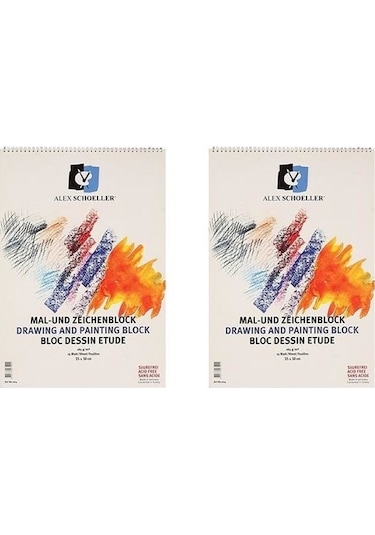 Alex Schoeller Resim Defteri 35 x 50 Spr. 165 Gr 15 Yp. - 2 Adet