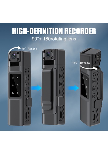 Geeroyoo H2 1080p Taşınabilir Wifi Kamera: Su Altı Çekim, Gece Görüşü, 1000mah Pil, Hareket Algılama, Tripod Desteği Siyah