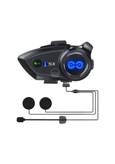 1000 Mt Intrcom Kask Kulaklık Su Geçirmez 4 Eşleşmeli 1000 Mt Grup Sohbet 500 Mt 2 Kş Müzik Paylaşım