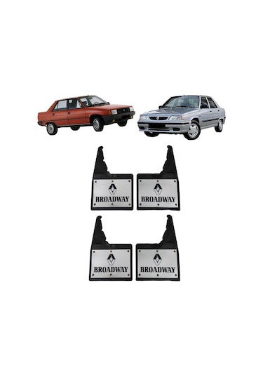 Renault 9 Broadway Uyumlu Perçinli 4'lü Ön/Arka Paçalık Tozluk Çamurluk REN1RX034YD