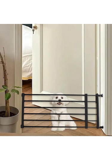 Homyl Geri Çekilebilir Köpek Kapısı Siyah-yükseklik-36cm-s