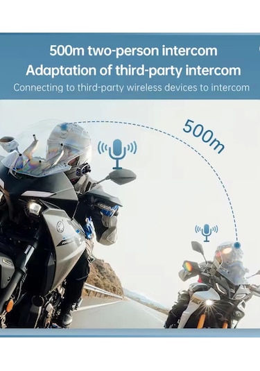 Vtn-q29 Motosiklet Kask Bluetooth Kulaklık 1080p Kamera Geniş Açı Su Geçirmez Intercom