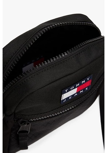 Erkek Retro Reporter Çapraz Askılı Çanta - Siyah Triple Black