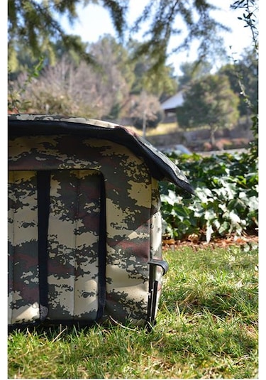 Yuga Kamuflaj Desen Kedi Evi Isı ve Yağmur Korumalı