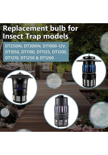 Ulzyvf Sivrisinek Avcısı Seti - Dynatrap Dt1050/1100/1250 Ampul 3'lü, Reedark Işık İçin