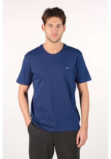 Arma Erkek Büyük Beden Bisiklet Yaka Tişört Y22374868501 İndigo