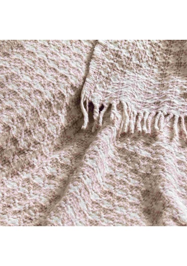 Linens Plumea Throw / Tv Battaniyesi Gül Kurusu Tek Kişilik Gül Kurusu