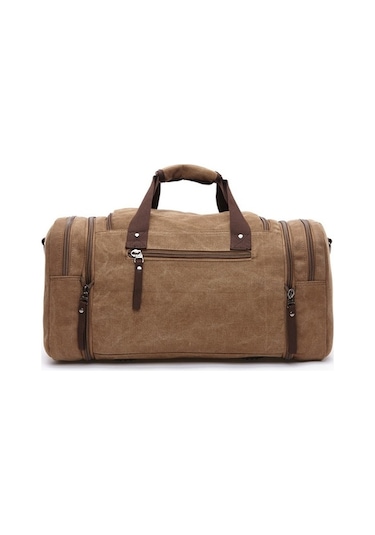 Carrier- Geniş Kanvas Seyahat Çantası - Siyah - 53-58 Cm