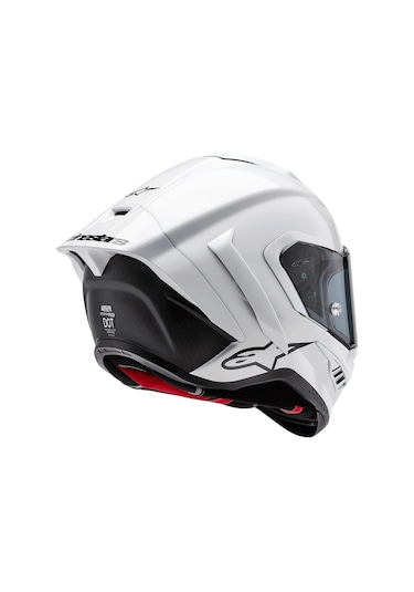 Alpinestars Supertech R10 Carbon Spor Motosiklet Kaskı Beyaz Siyahh