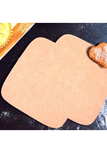 9055817132407drvs1 - 50 Adet Air Fryer Pişirme Kağıdı Tek Kullanımlık Yağ Su Geçirmez Yapışmaz Deliksiz Düz Kare Model