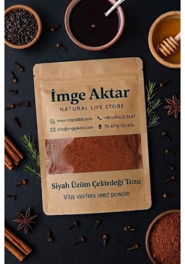 Siyah Üzüm Çekirdeği Toz 100 G