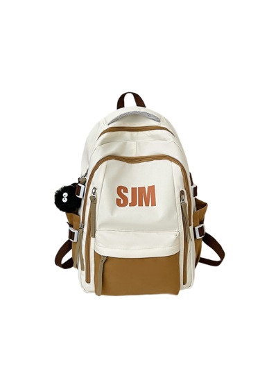 Retro Öğrenci Bilgisayarı Sırt Çantası-kahverengi Kahverengi