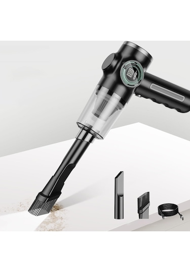 Suntek Araba Için Mini El Tutulan Şarj Edilebilir Silgi, Siyah Siyah