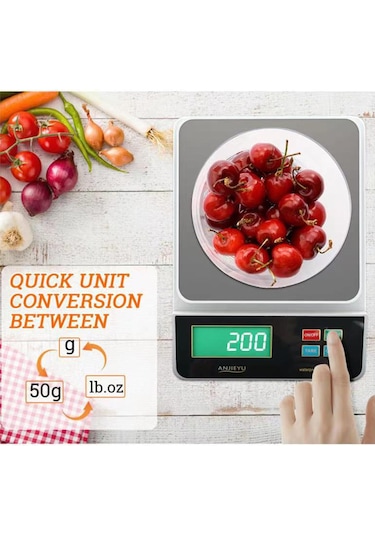 Suntek Su Geçirmez Dijital Mutfak Terazisi Lcd Ekran Yüksek 6kg 0.5g