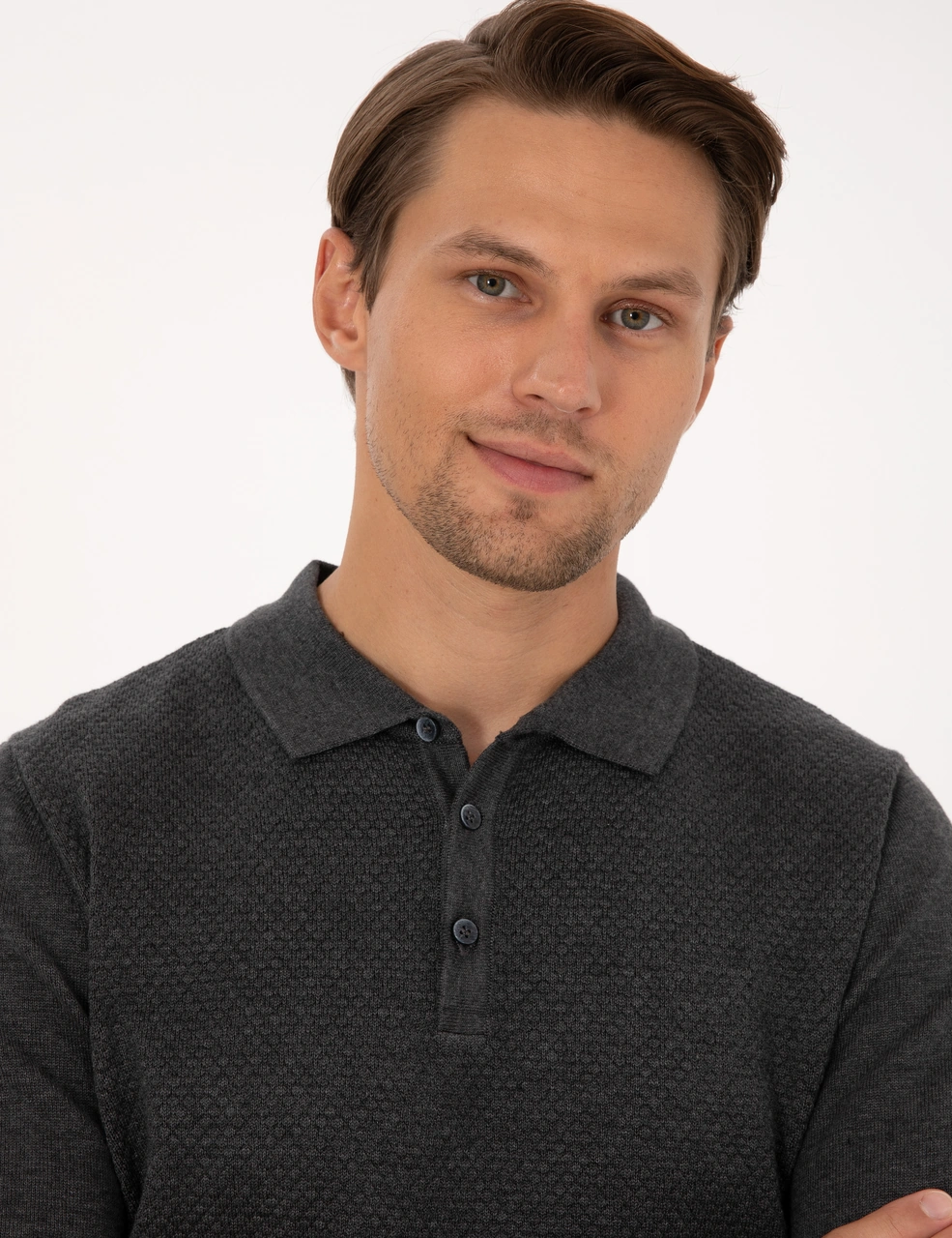 Pierre Cardin Erkek Antrasit Melanj Kazak /triko 50318036-vr081 Antrasit Melanj