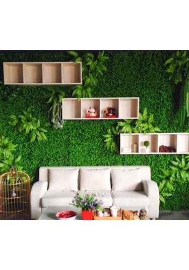Yapay Çiçek Duvar Kaplama 1M2 120x80 Cm Panel Şimşir Dik Duvar Uy