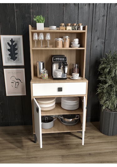 Afilli Venüs Kahve Köşesi 2 Kapaklı Tek Çekmeceli Ve Çok Amaçlı D