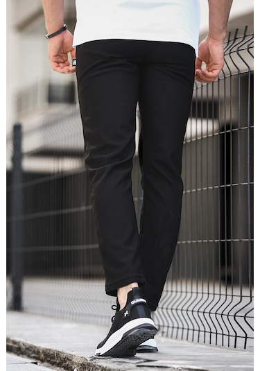 Oksit Elroy Düz Paça Fitilli Slim Fit Erkek Eşofman Altı 001