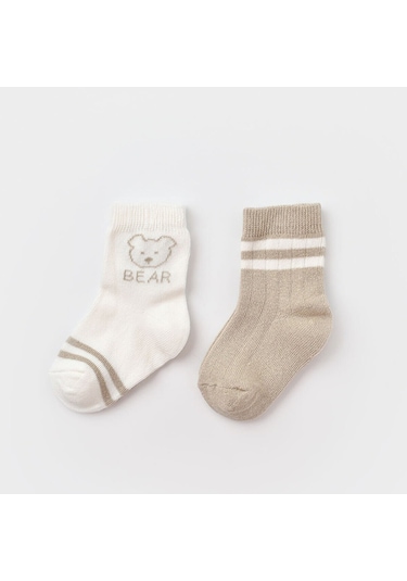 Biorganic Bear 2'li Bebek Çorabı - 68408