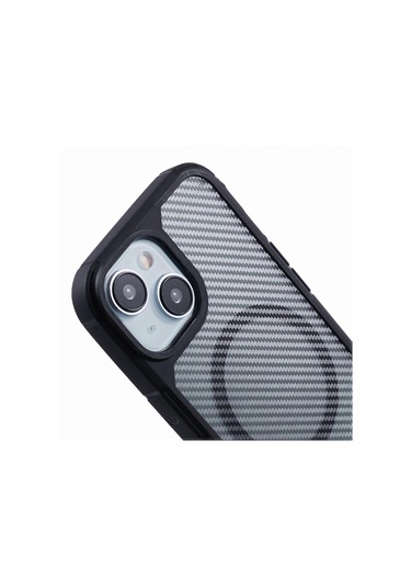 İphone 15 Kılıfı İçin Magsafe Karbon Fiber Tpu Pc Düşmeye Karşı Telefon Kılıfı İle Uyumlu