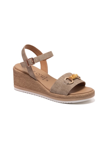Taupe Sandalet Kadın 53290-e6 Repo Taba