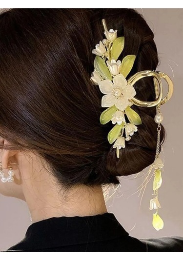 Catalea Family Saç İçin Yengeç Çiçekli 375583646 Beyaz