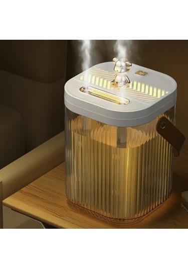 Büyük Boy Gece Lambası Özellikli Hava Nemlendirici Buhar Makinası Bebek Çocuk Yaşlı Odaları İçin