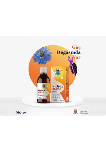 Sidrex Imuntus Zencefil Ekstresi Vitamin C Ve Çinko İçeren Takviye Edici Gıda 150 ML