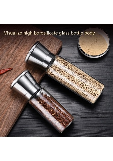 Dancemonkey Manuel Deniz Tuzu Karabiber Küçük Öğütücü Ve Mutfak Aksesuarları Gümüş