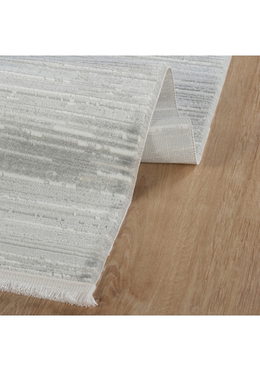 Kaşmir Halı 7/24 Elegante Evore Grey 100x300 CM Salon Mutfak Halısı Yolluk Kilim