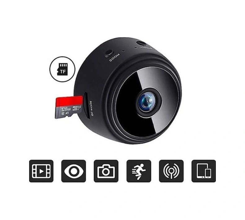 Xiyyadms A9 Siyah Ev Wifi Gözlem Kamera - 1080p Hd, Gece Görüşü, Dış Etkinlikler, Çocuk İzleme, Manyetik Montaj
