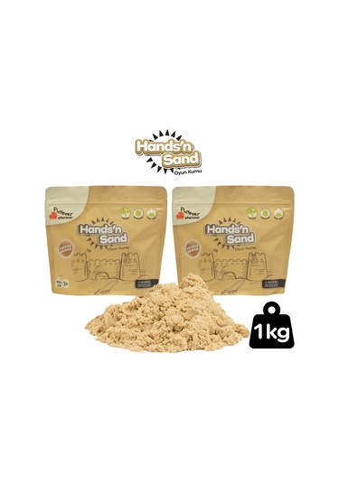 Playever Hands'n Sand Doğal Kinetik Kum 1kg - Naturel Krem