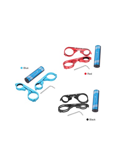 Hombey Karbondioksit Ve Alüminyum Bileşik Bisiklet Çubuğu Genişletici, 31.8/22.2mm Çaplı, Siyah Siyah