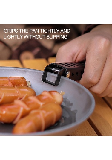 Halın Pot Klip Tava Kase Tutucu Alüminyum Alaşımlı Açık Piknik Anti-haşlanma Izgara Tencere Tutucu Kelepçe 001